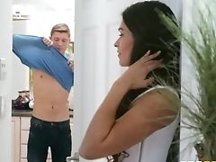 Sinful Playful Black Head Is Charming Gf Who Loves Fucking In Standing Pose