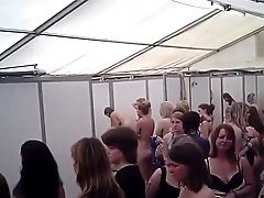 A Crowd Of Women In Public Douche