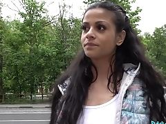 Sexy Dark Haired Chick Fucked In Public By A Stranger - Sandra Soul