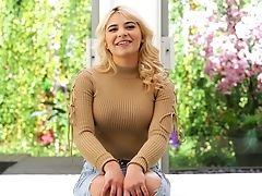 Chubby Blonde Georgia Gets Stripped And Fucked Plums Deep. Hd