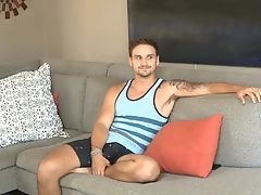 Jackson Reed Relaxes & Shoves The Faux-cock Deep Into His Culo